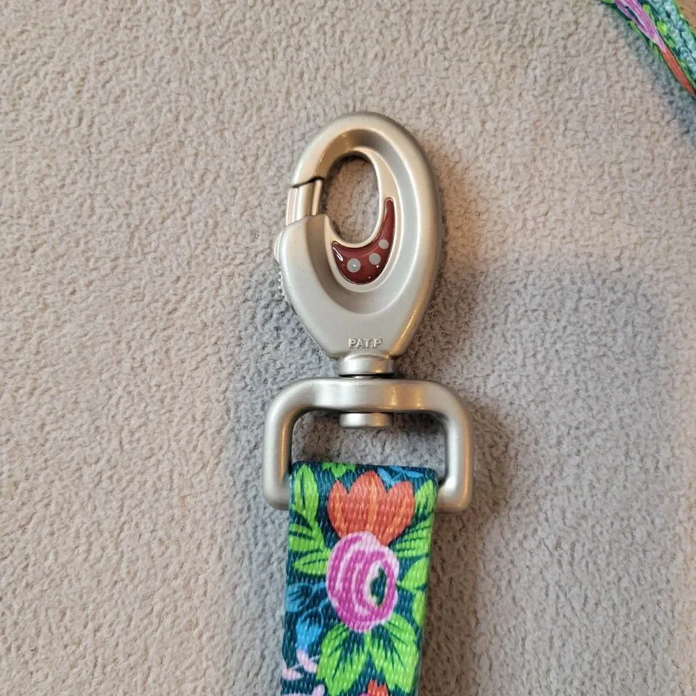 Coastal Sublime Dog Leash 6 / 1.8M Floral & Striped Design Heavy Duty Clip